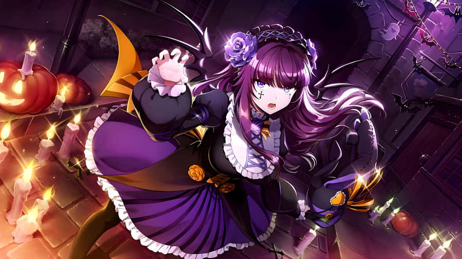 Ragazza Vampiro Anime di Halloween