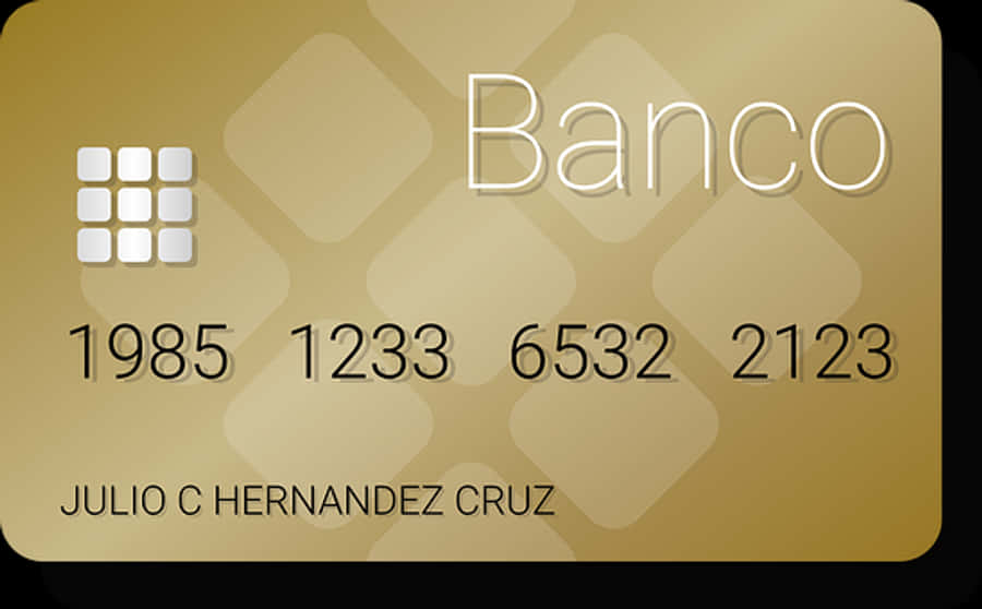 Gold Credit Card Mockup