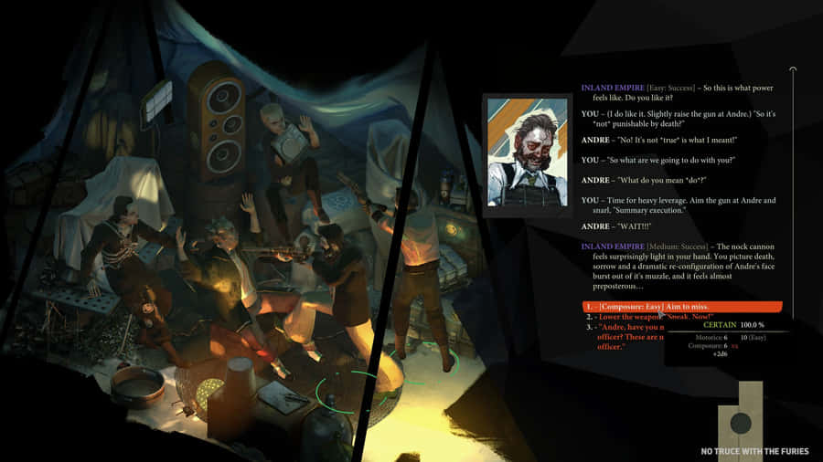 Scena di Dialogo di Disco Elysium