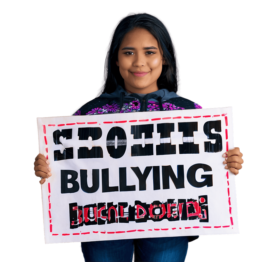 Anti-Bullying Campaign Sign PNG 06282024