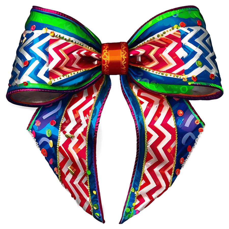 Chevron Coquette Bow PNG nbl