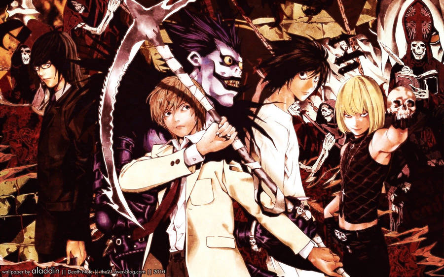 Download Death Note Characters Wallpaper Wallpapers Com