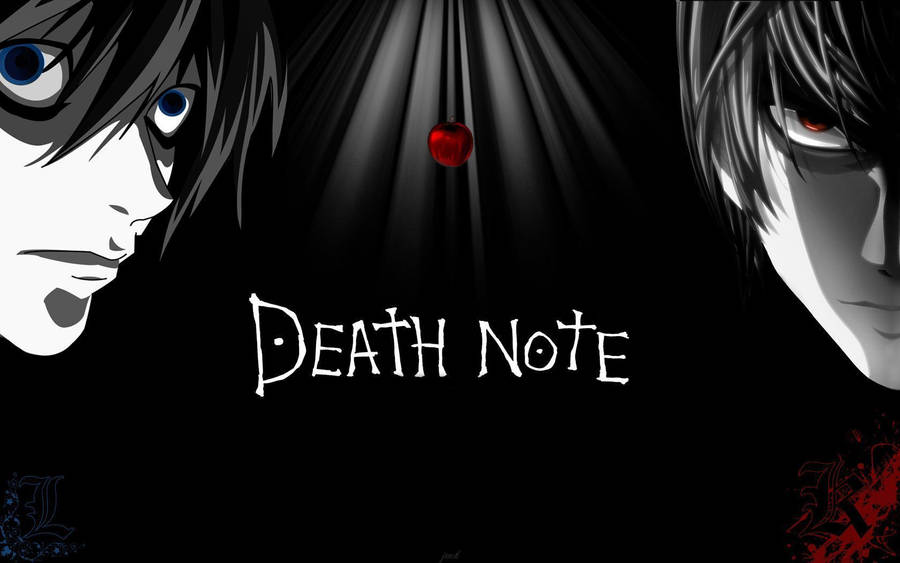 Download Death Note Hd Light And L Wallpaper Wallpapers Com