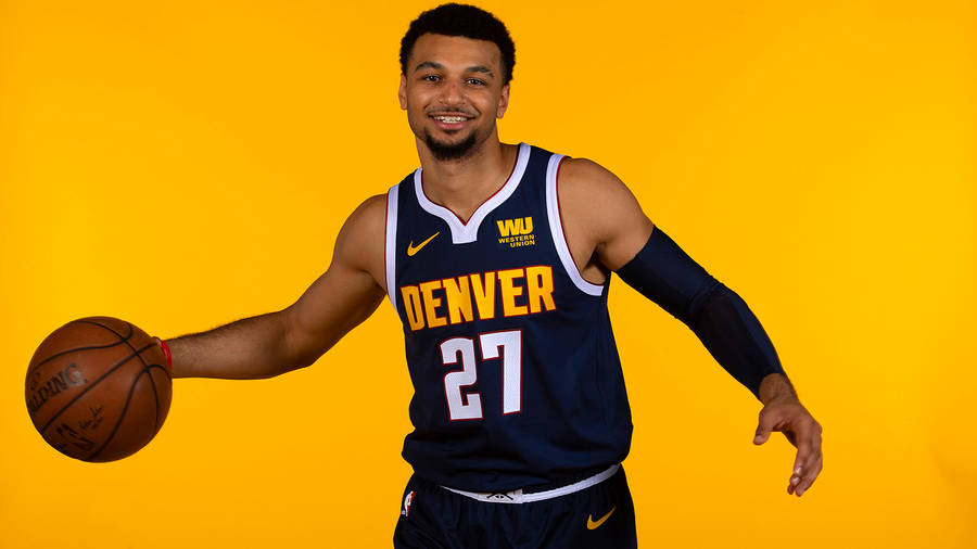 Download Denver Nuggets Jamal Murray Portrait Wallpaper | Wallpapers.com