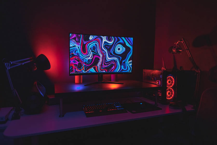 Desktop For Gamer In Aesthetic wallpaper