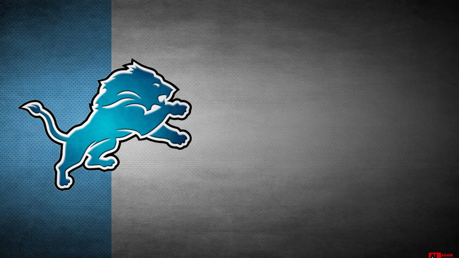 Download Detroit Lions Blue And Gray Logo Wallpaper | Wallpapers.com