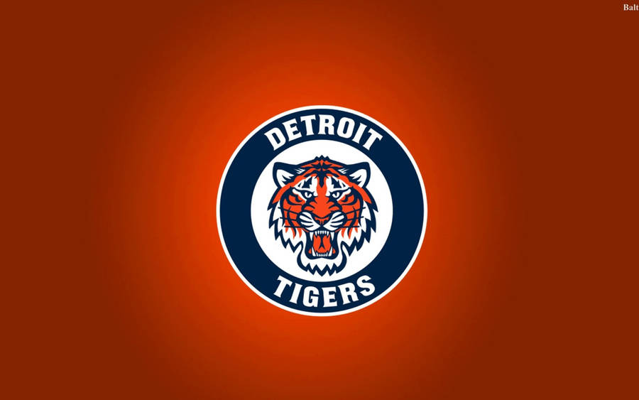 Download Detroit Tigers Rounded Logo Wallpaper | Wallpapers.com