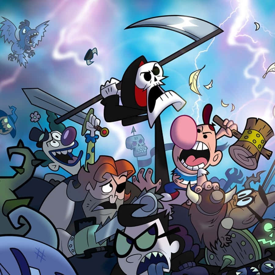 Asaventuras sombrias de Billy e Mandy papel de parede 1024 x 1024.