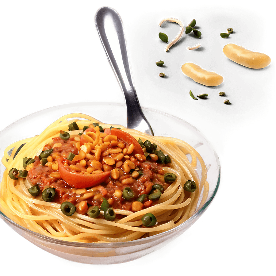 Spaghetti with Lentils PNG lsy29