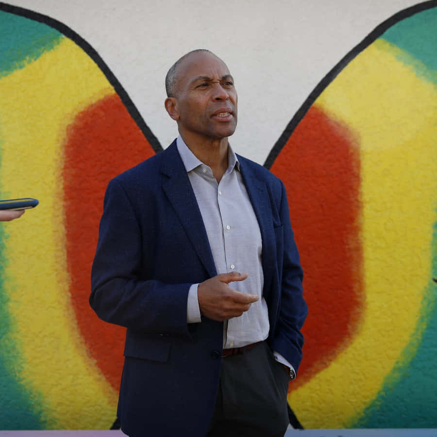 Deval Patrick showing an intense expression