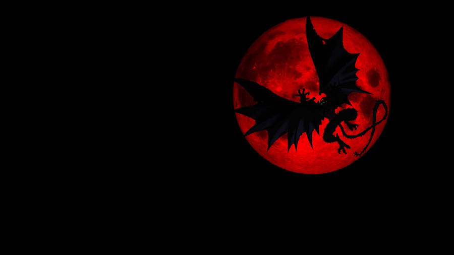 Download Devilman Crybaby Red Moon Silhouette Wallpaper Wallpapers Com