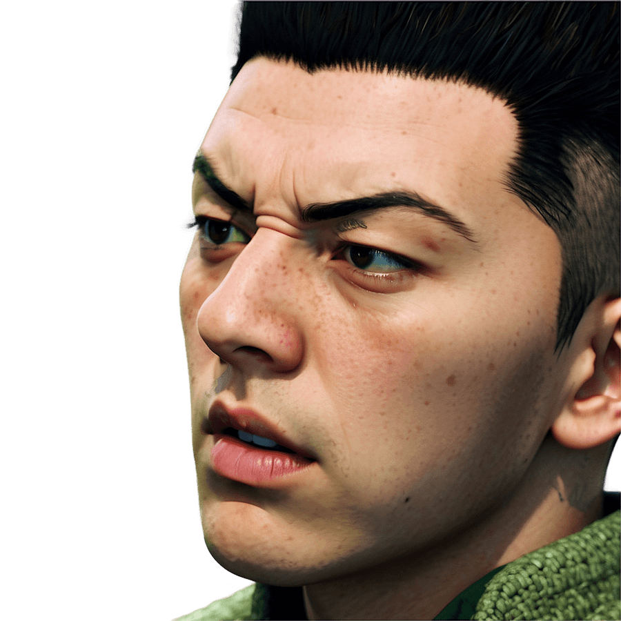 Shikamaru's Determination Face PNG 72