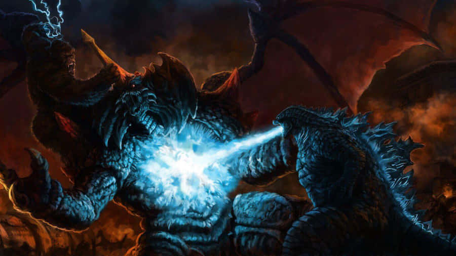 Godzillagegen Destoroyah 1920 x 1080 Hintergrundbild