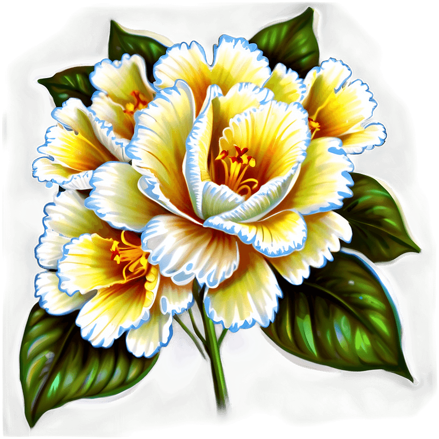 Aesthetic Flowers Drawing PNG 06282024