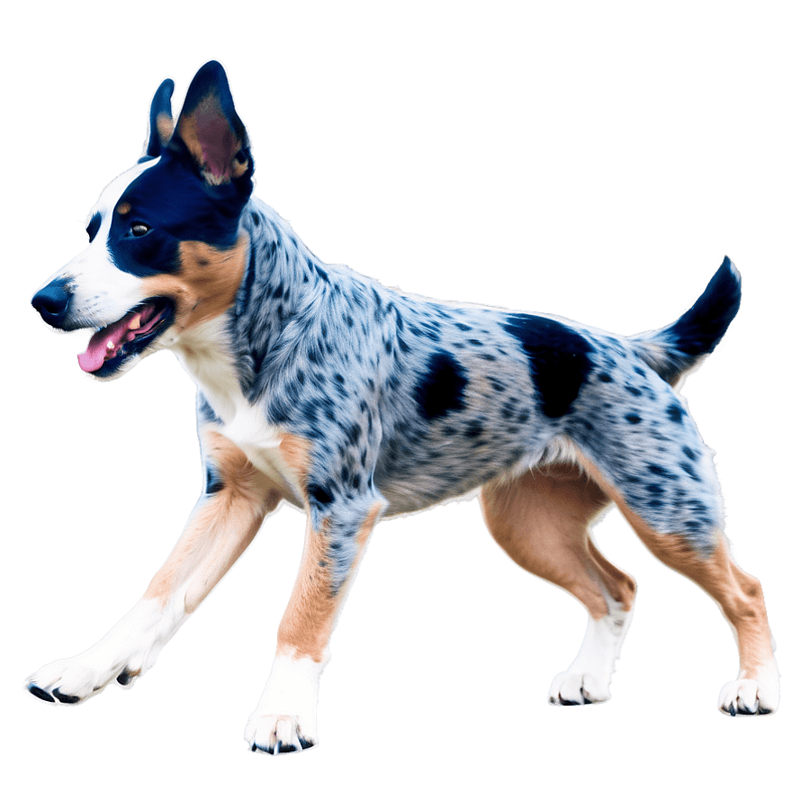 Blue Heeler Running PNG 75