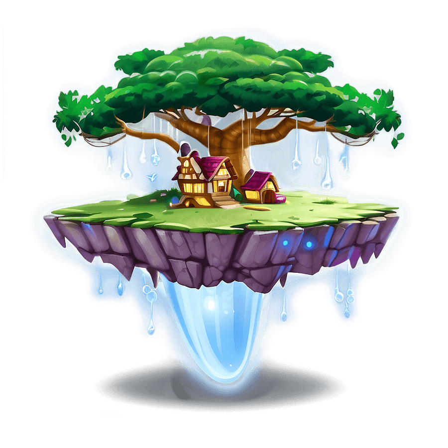 Floating Island Wonderland PNG 06232024