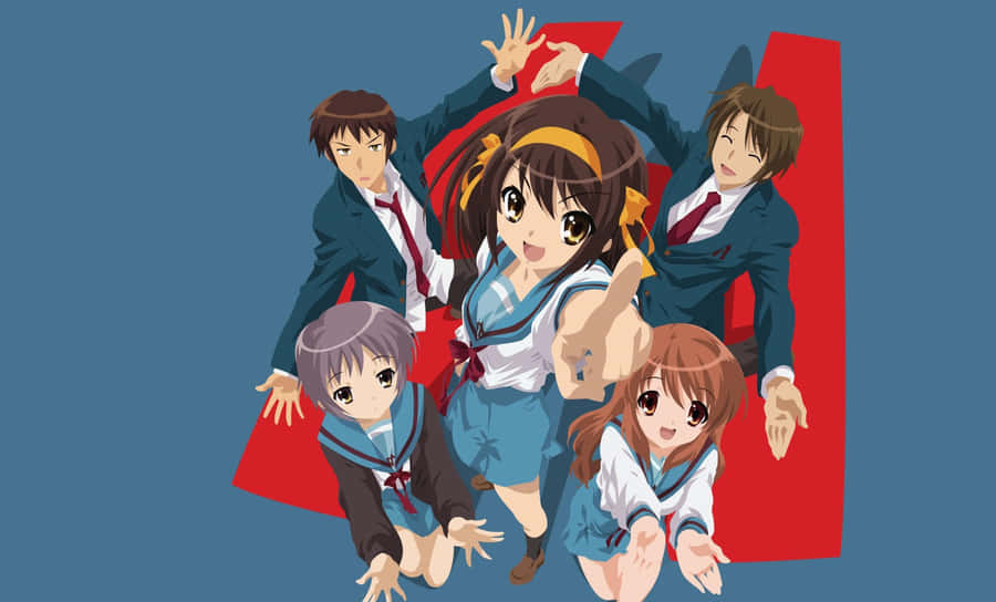 Tapetet"The Melancholy Of Haruhi Suzumiya" i størrelsen 2560 x 1546