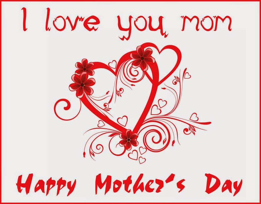 Ti Amo Mamma Biglietto di Auguri per la Festa della Mamma