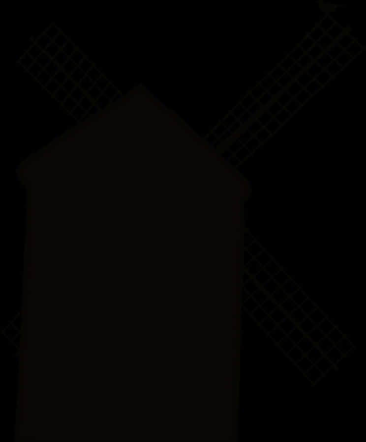 Silhouetteof Traditional Windmill