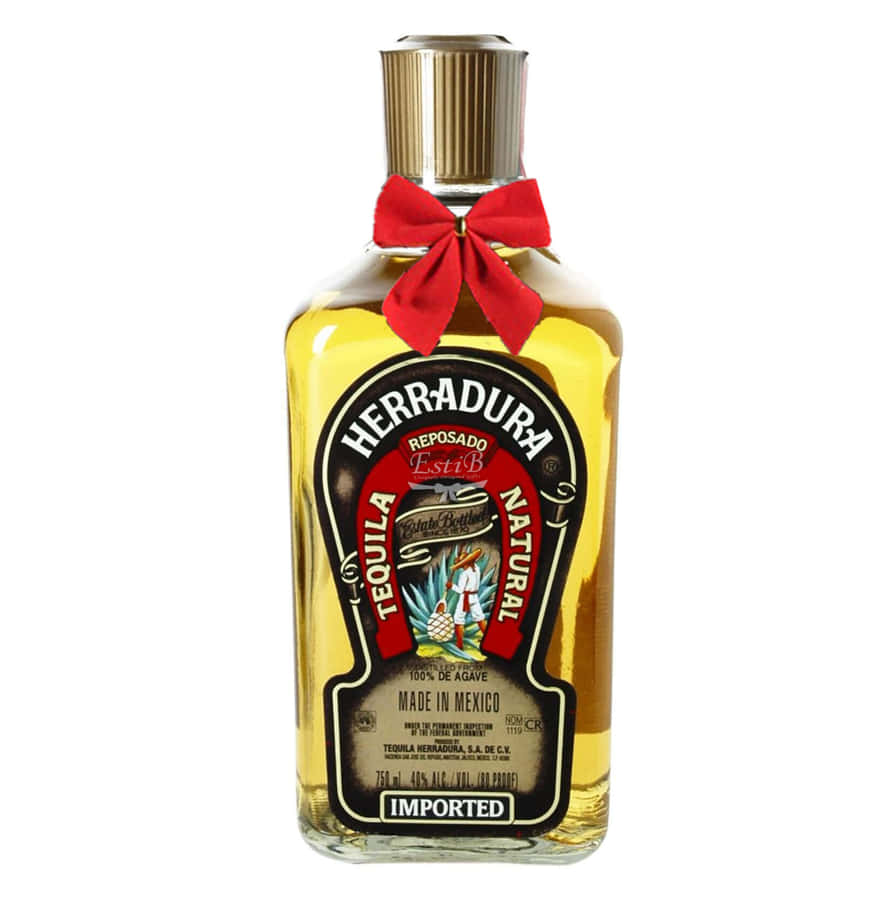 Herradura Reposado Tequila -pullo punaisella nauhalla