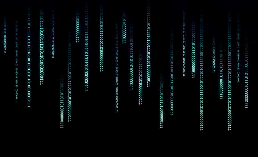 Digital Rain Binary Code Background