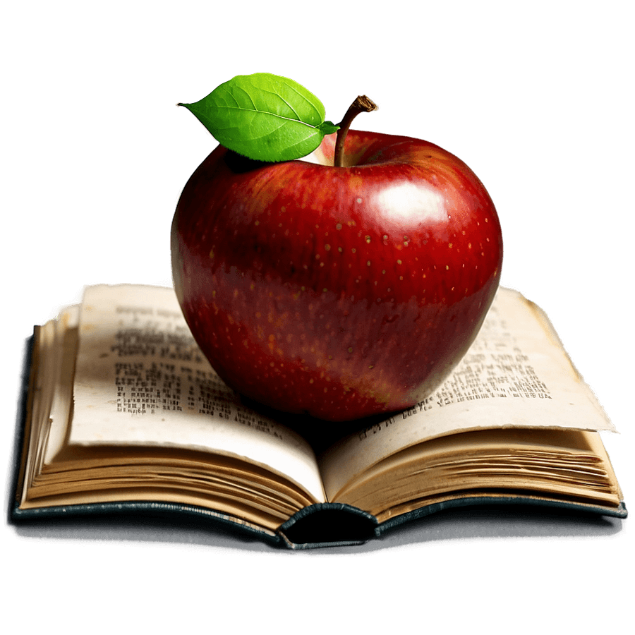 Book and Apple Icon PNG fwr6