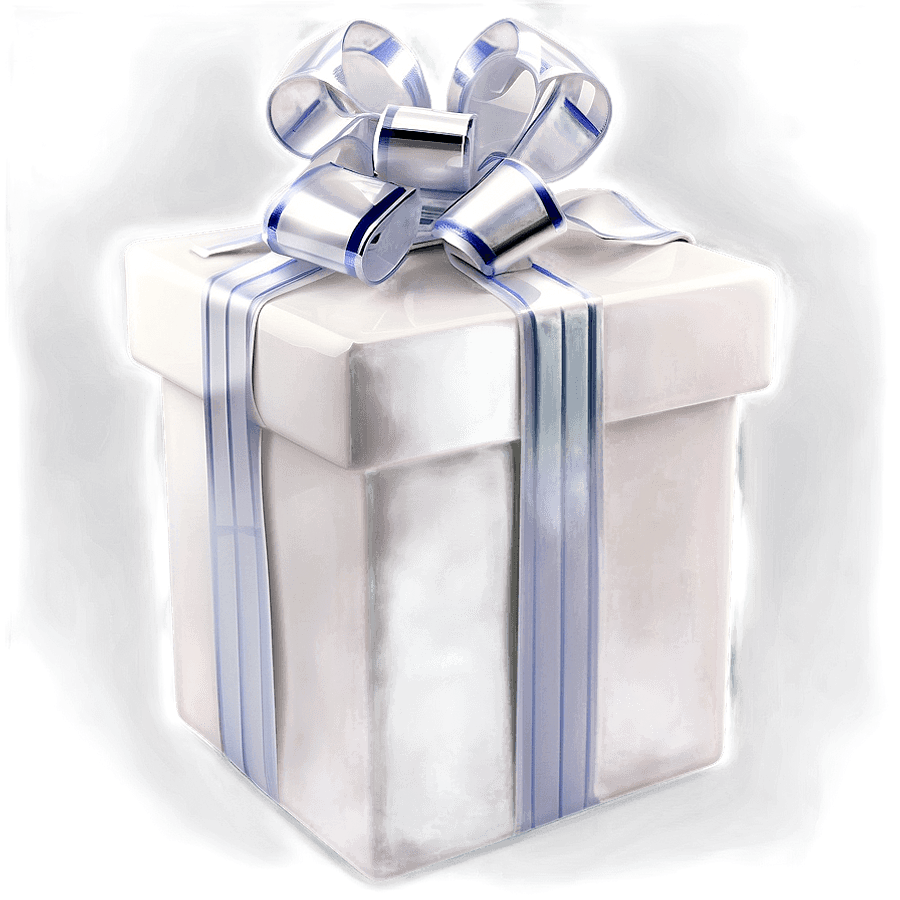 Glossy White Box PNG cxt