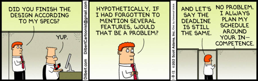 Dilbert Adding Features Comic