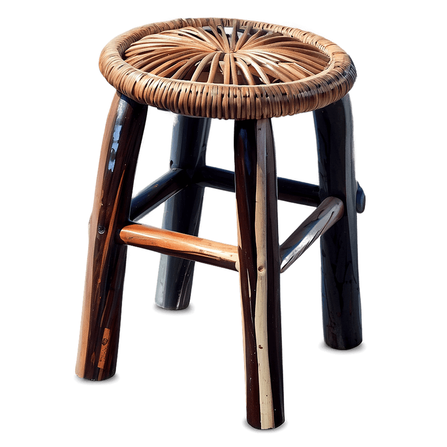 Wicker Stool PNG ana