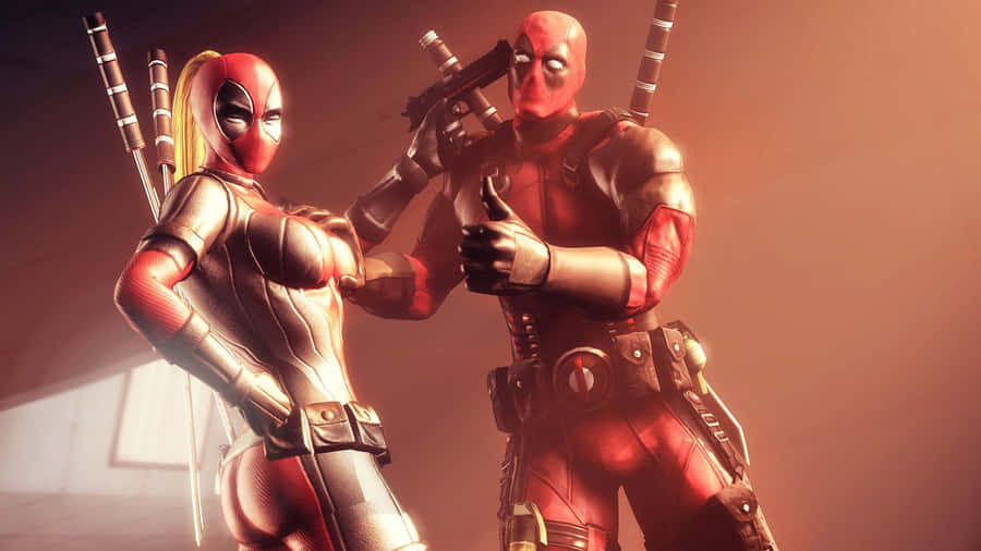 Deadpoolund Lady Deadpool 1191 x 670 Wallpaper