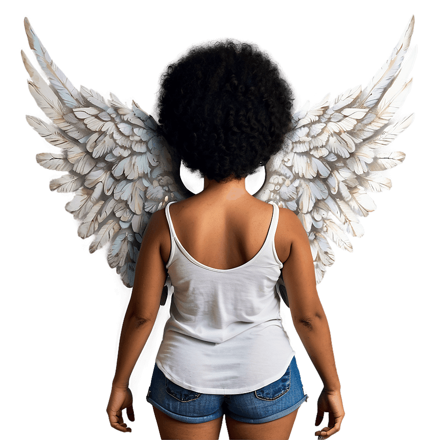 Afro Angel Wings PNG mjk