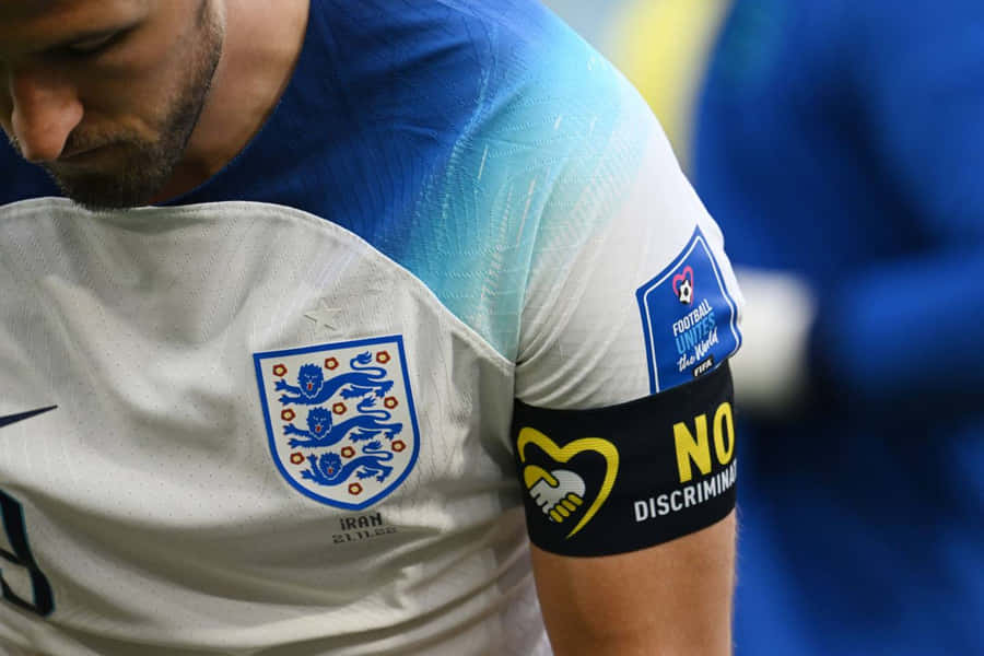 Braçadeira de Capitão do Futebol Inglês Anti Discriminação