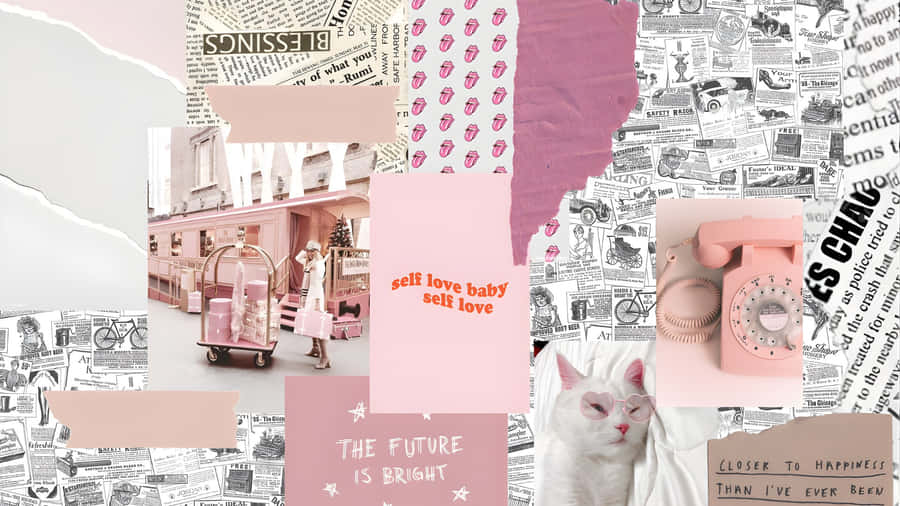 Vintage Junk Collage Kunst
