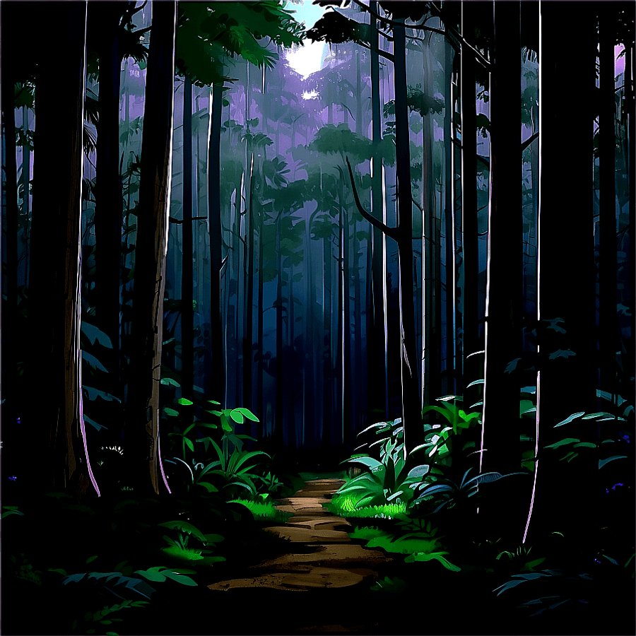 Moody Dark Academia Forest PNG 06112024