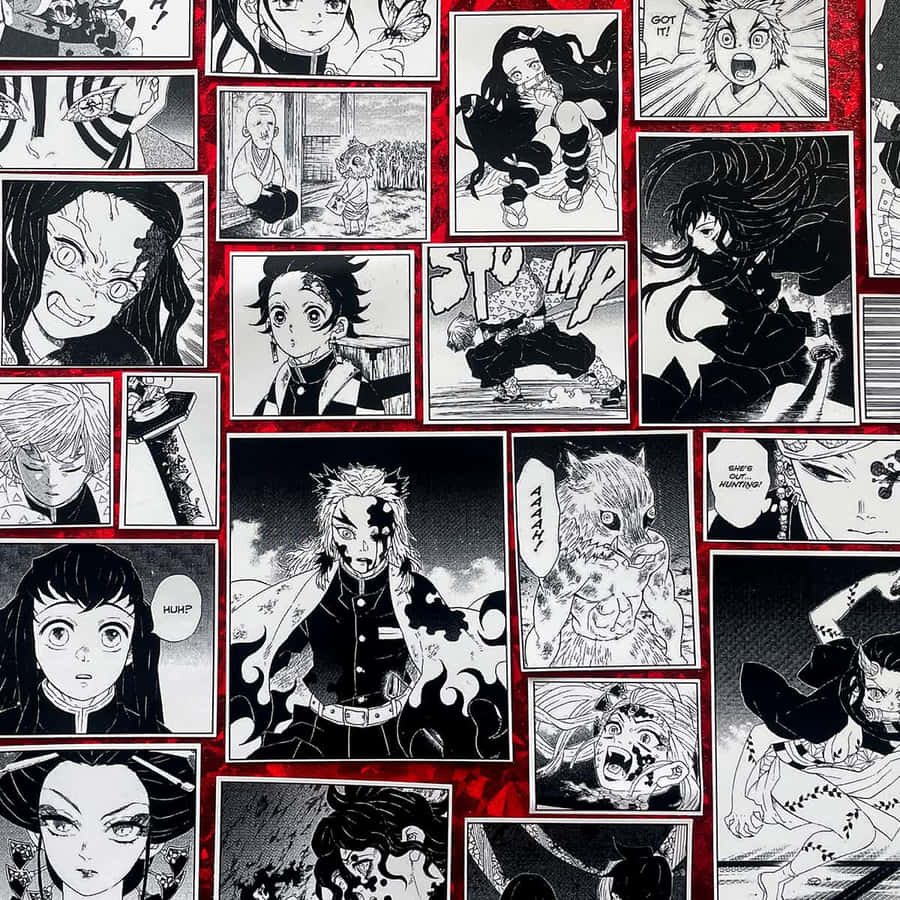 Demon Slayer Manga Collage
