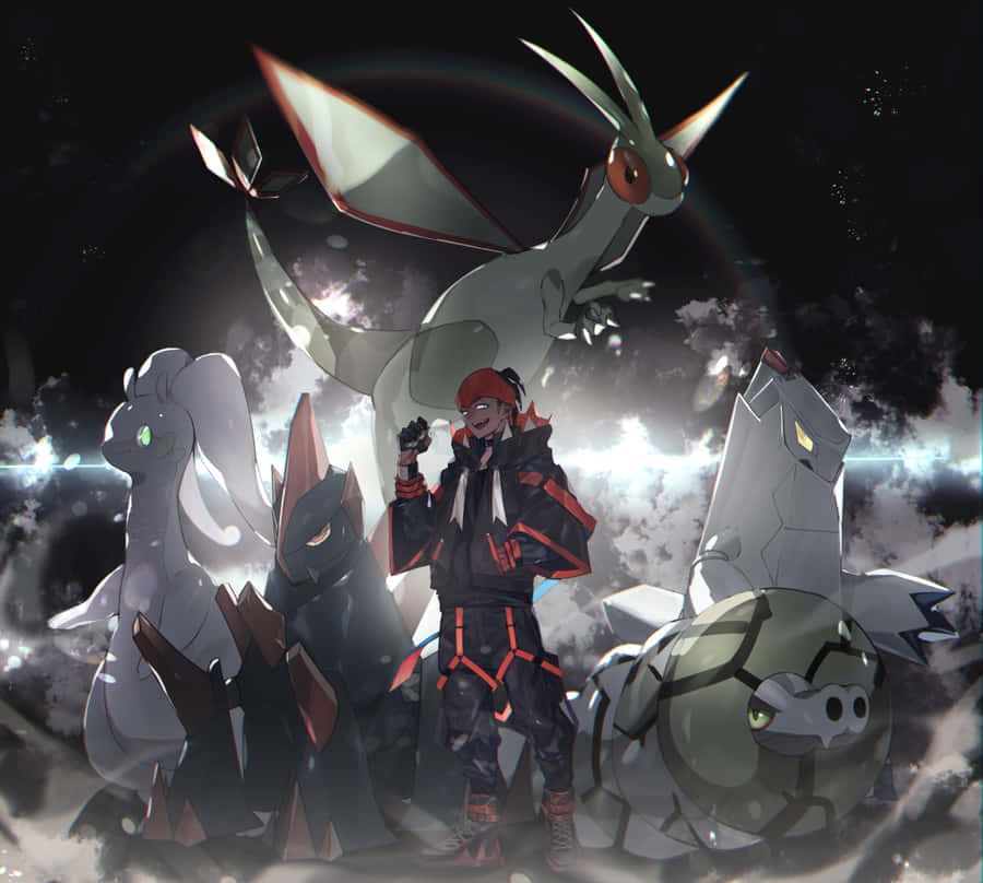 Raihan With Duraludon And Other Pokemon