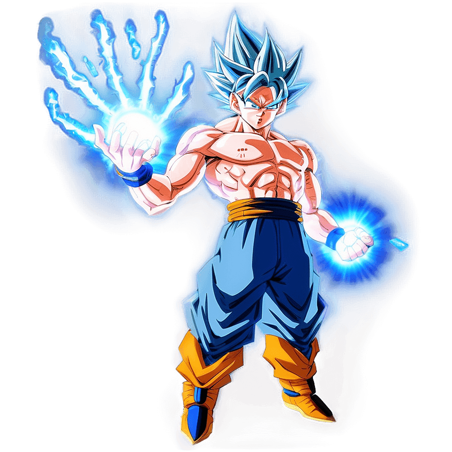 Goku Ultra Instinct Energy Aura PNG ojj99