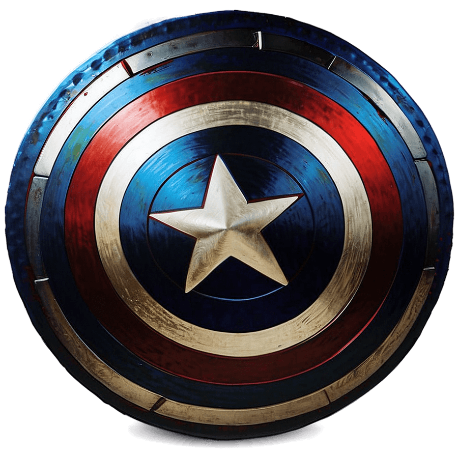 Captain America Shield Handheld PNG 05232024