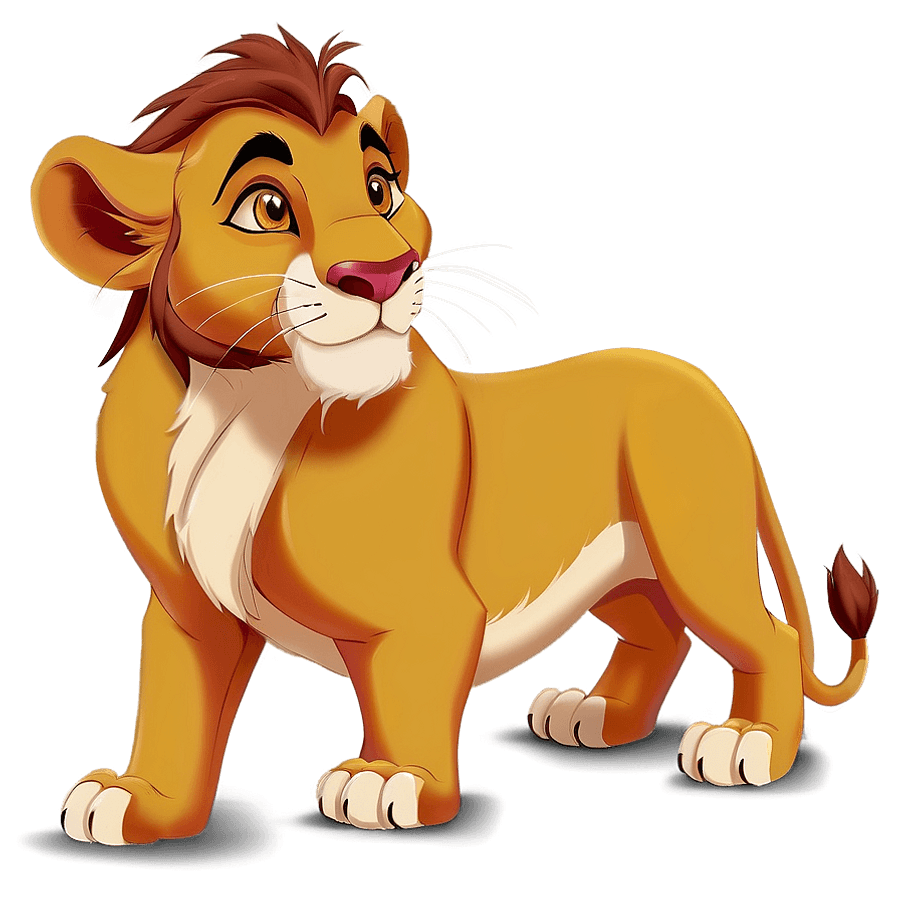 Lion King Simba PNG gre