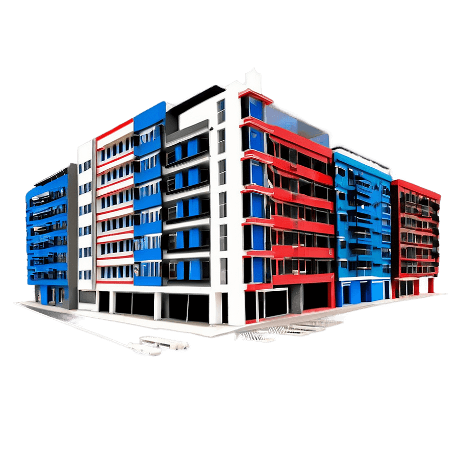 Building Architecture Outline PNG pcr71