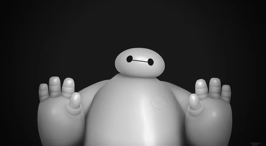 Baymax Raising Hands wallpaper  