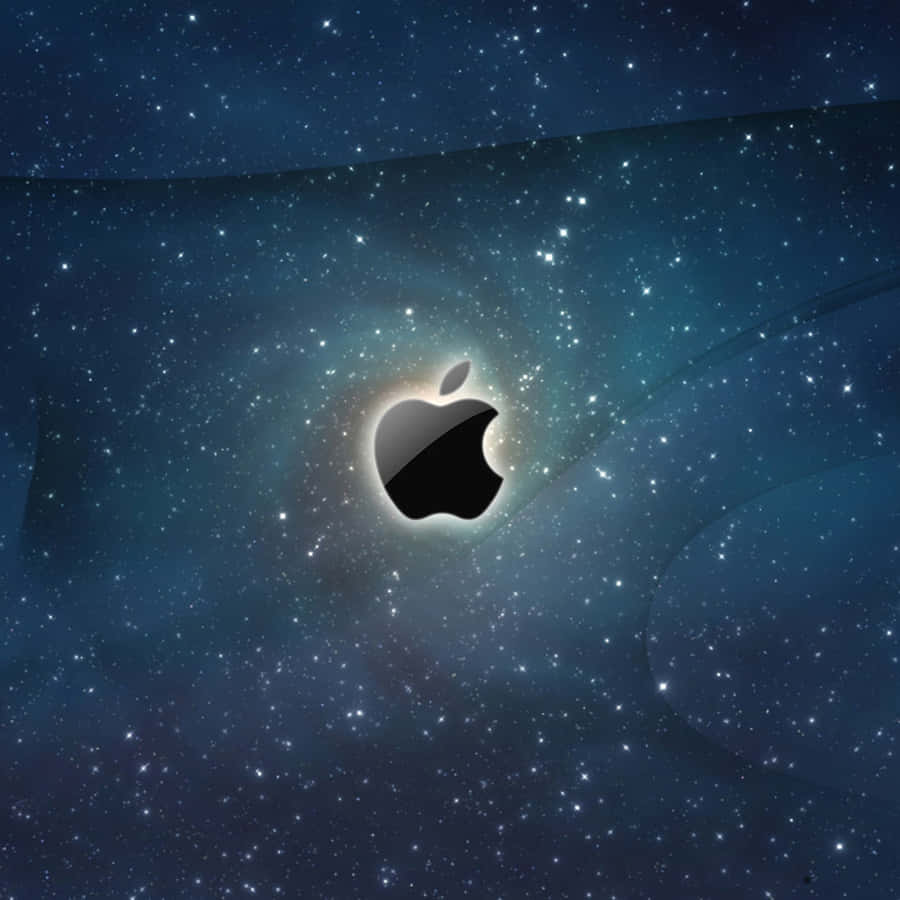 Apple Logo Sternenraum Hintergrund