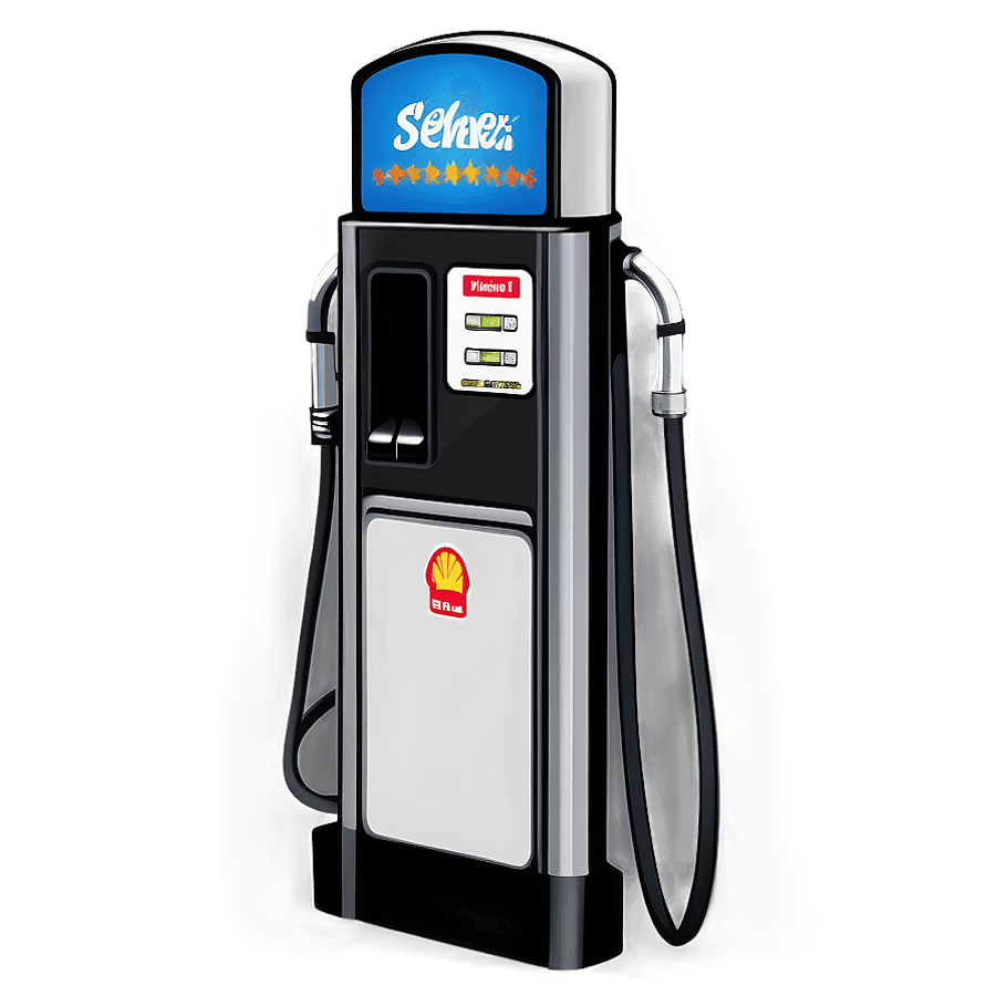 Sleek Design Gas Pump PNG 05262024