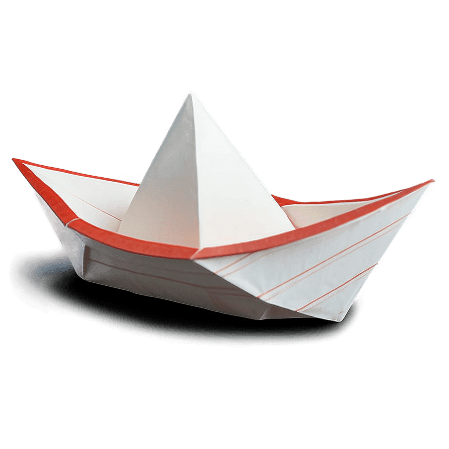 Minimalist Paper Boat Design PNG vot15