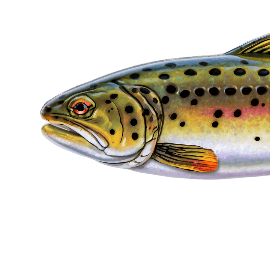 Spotted Trout Close-Up PNG dfb