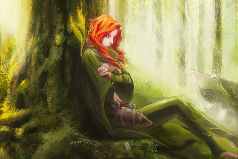 Wallpaper Archer, dota 2, windrunner, windranger for mobile and desktop,  section игры, resolution 2560x1440 - download