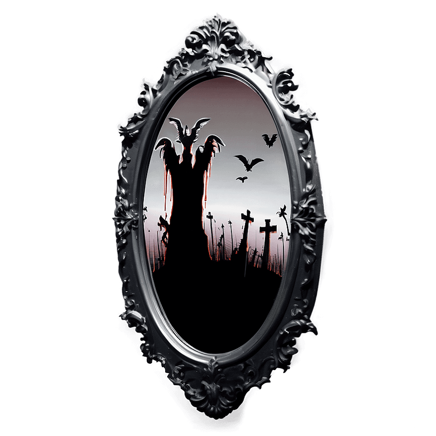 Horrific Haunted Mirror PNG vuk