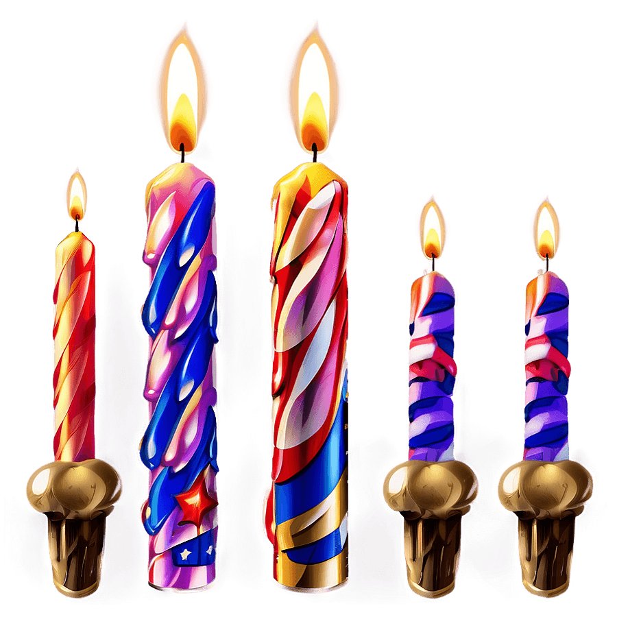 Birthday Candle Illustration PNG 05242024