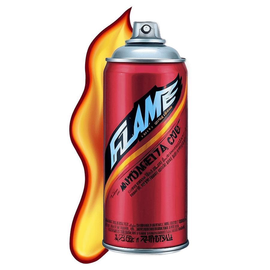 Spray Paint Can Flame PNG oqp