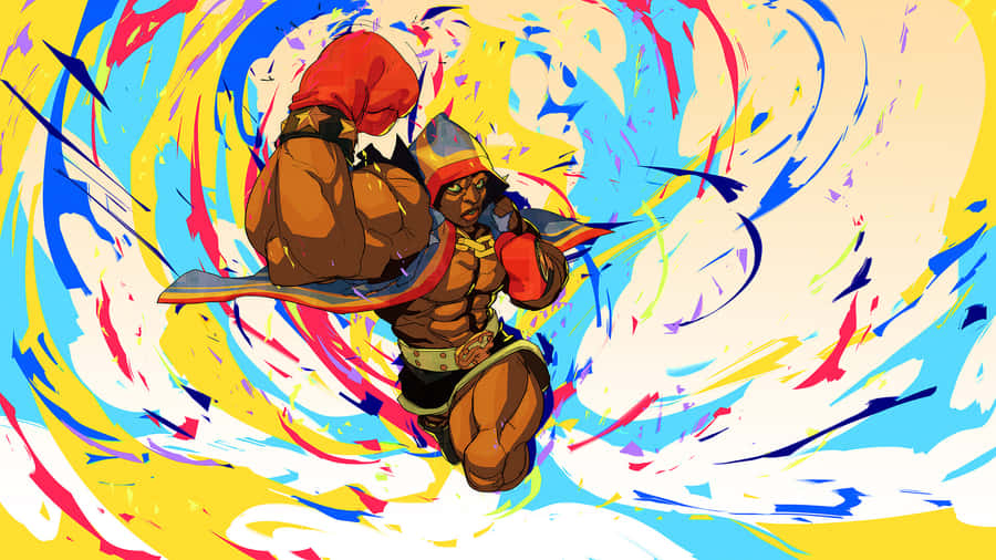 Dynamische Boxer Kunst